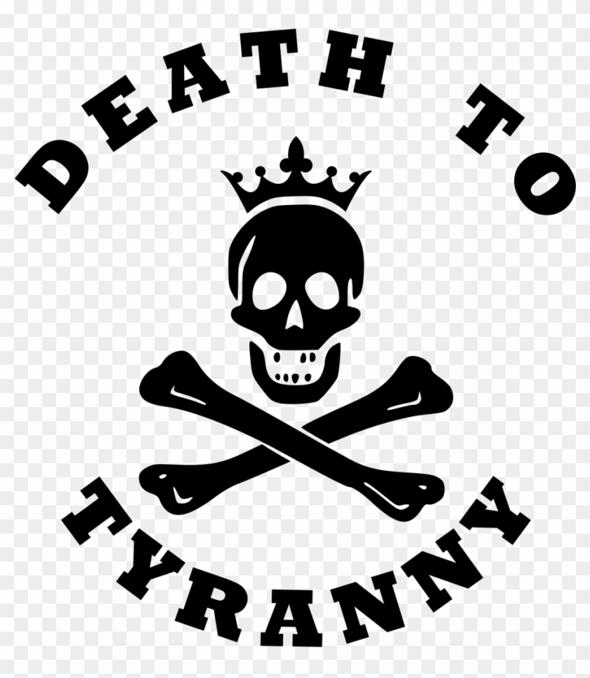 Death To Tyranny - Viking Pirate Flag Clipart
