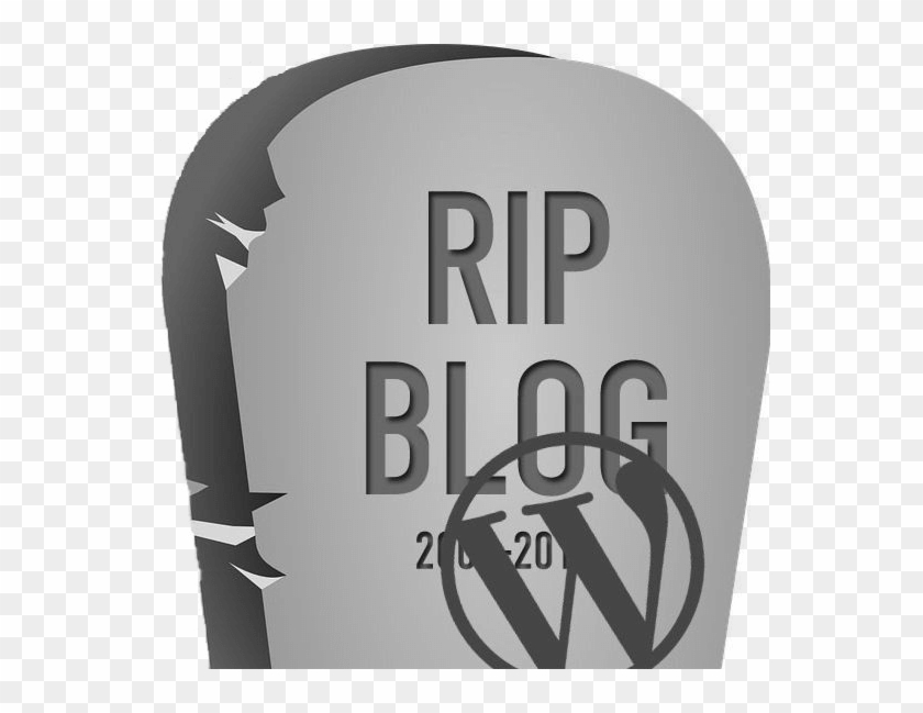 Death Of The Blog - Sign Clipart #3948865