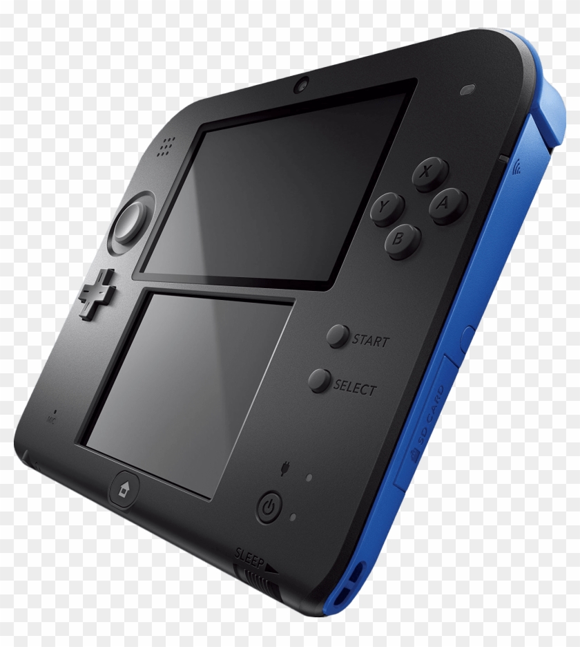 Nintendo 2ds Console - Nintendo 2ds Black And Blue Clipart #3949499