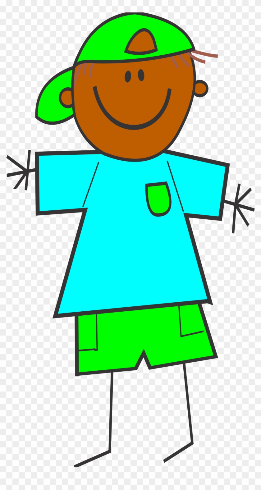 This Free Icons Png Design Of Cartoon Boy Dark Skin - Clipart Dark Skin Boy Transparent Png #3949501