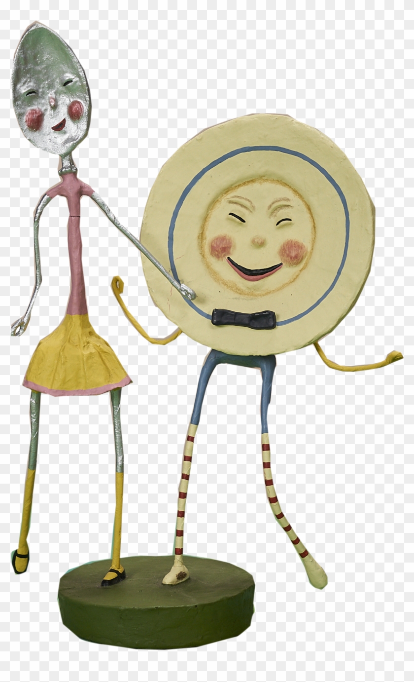 The Dish And Spoon Figurine - Cartoon Clipart
