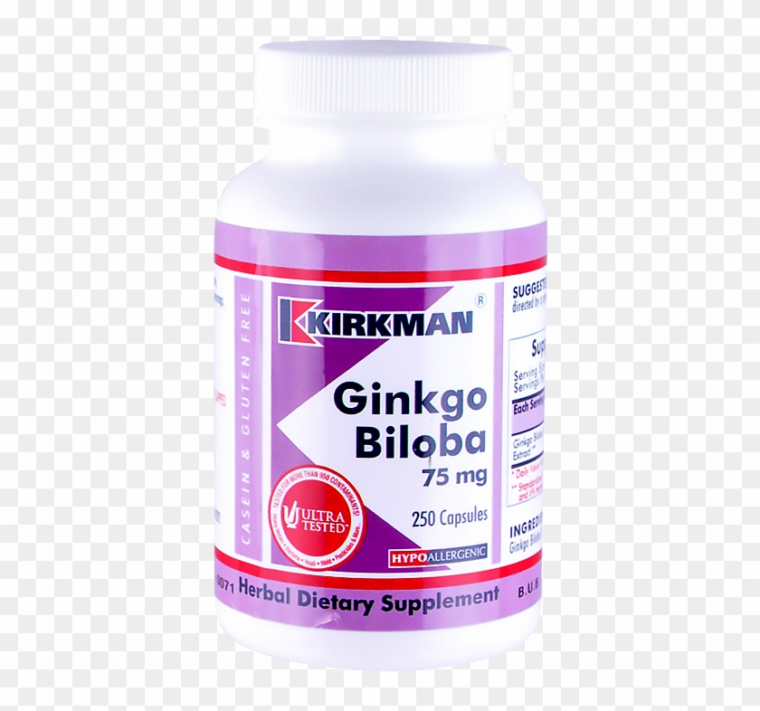 Ginkgo Biloba 75 Mg Hypoallergenic - Kirkman Enzymes Clipart