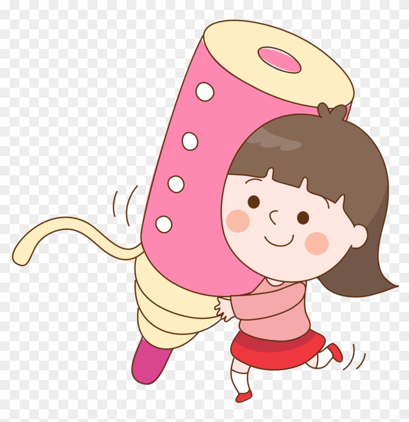 Ear Clip Paper - 写字 卡通 - Png Download #3949737