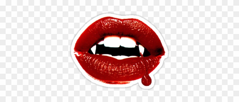 #vampire #red #mouth #blood #horror #terror #halloween - Red Lips Evil Clipart