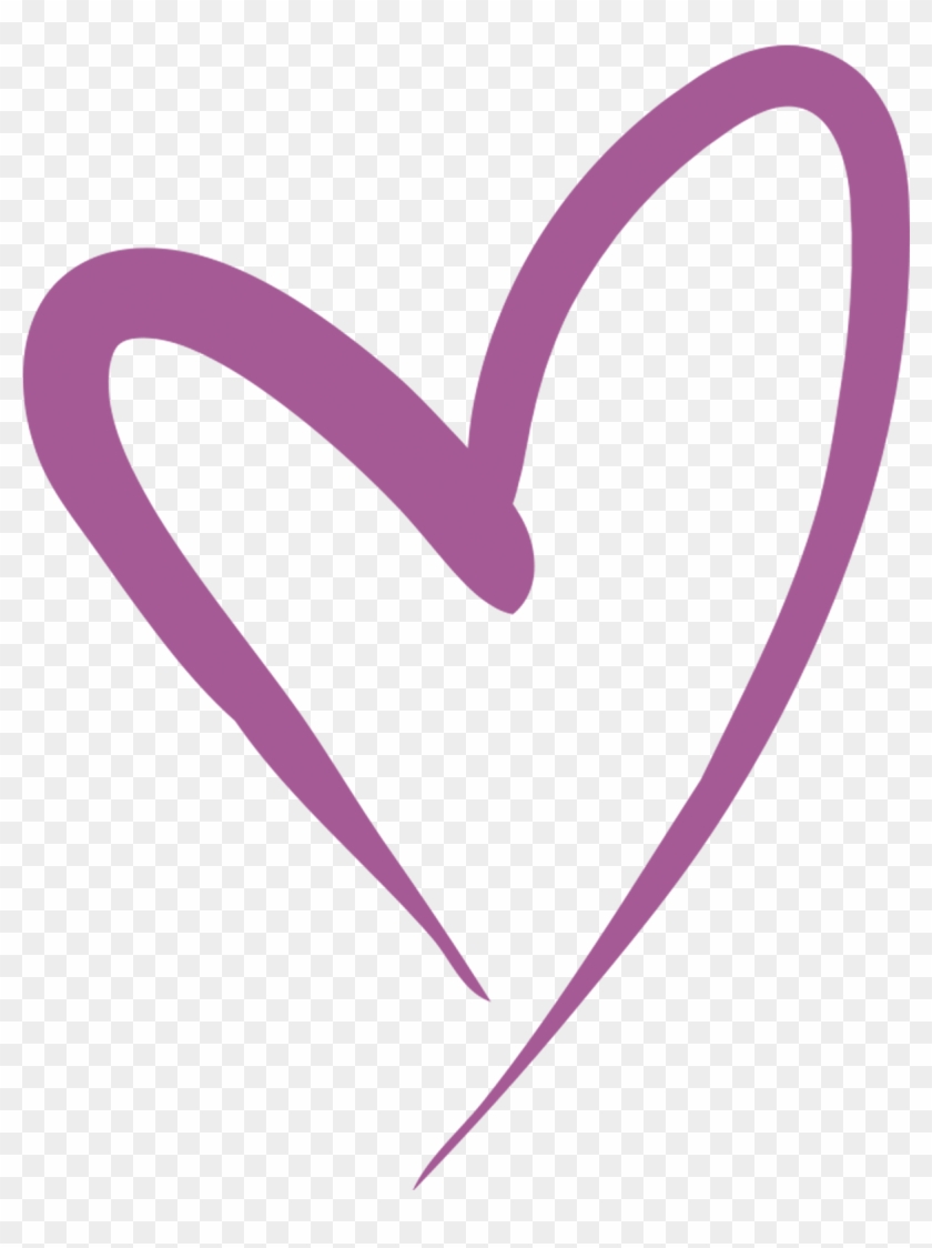 Black Transparent Heart Sketch Clipart