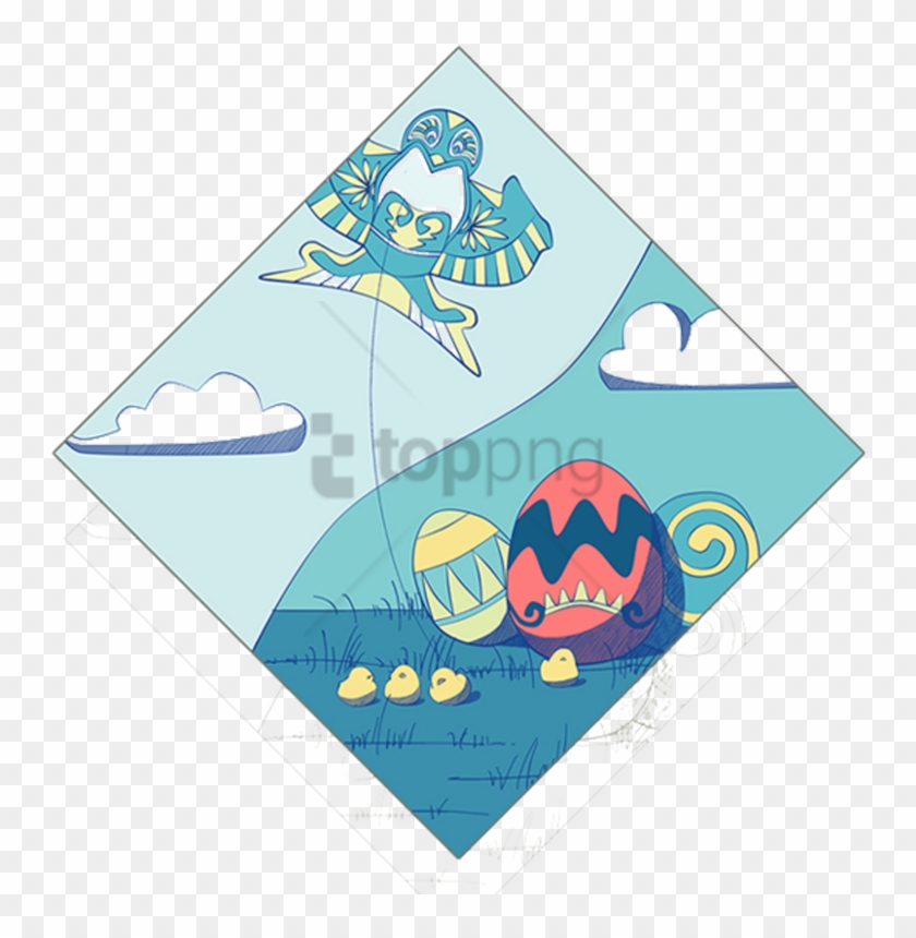 Free Png Weifang Poster Cartoon Chinoiserie - Cartoon Kite Decoration Clipart