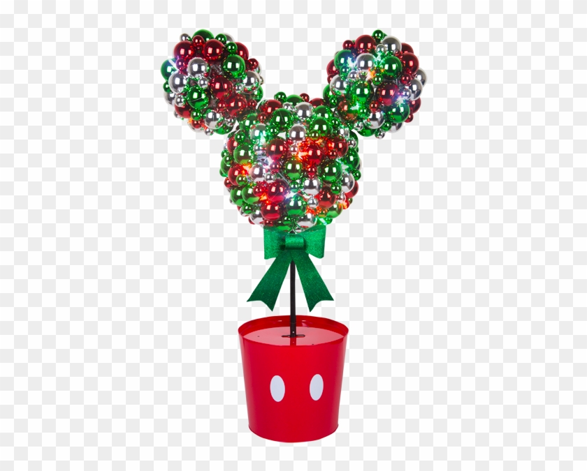 Nav Menu - Mickey Mouse Face For Christmas Tree Clipart