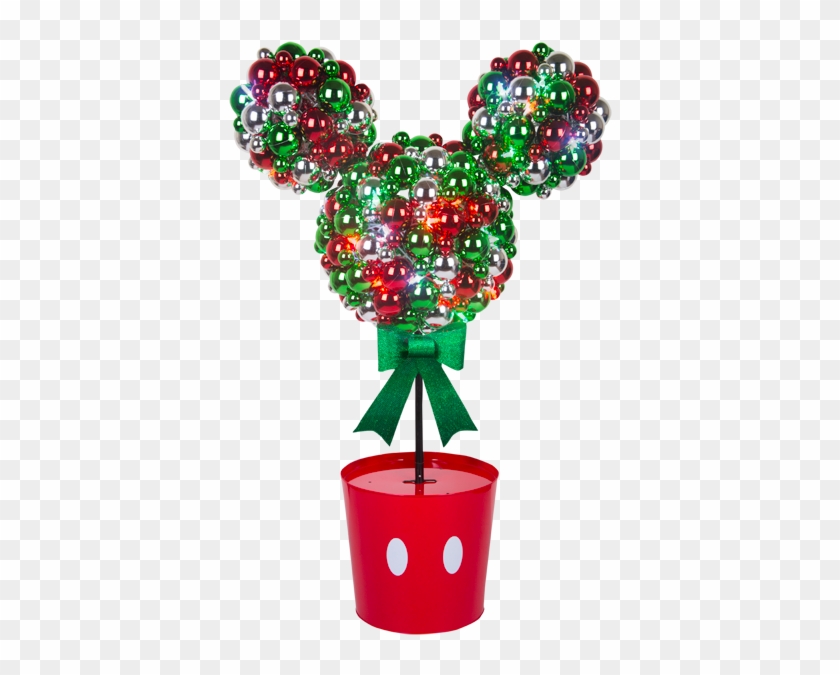 Nav Menu - Mickey Mouse Face For Christmas Tree Clipart #3950105