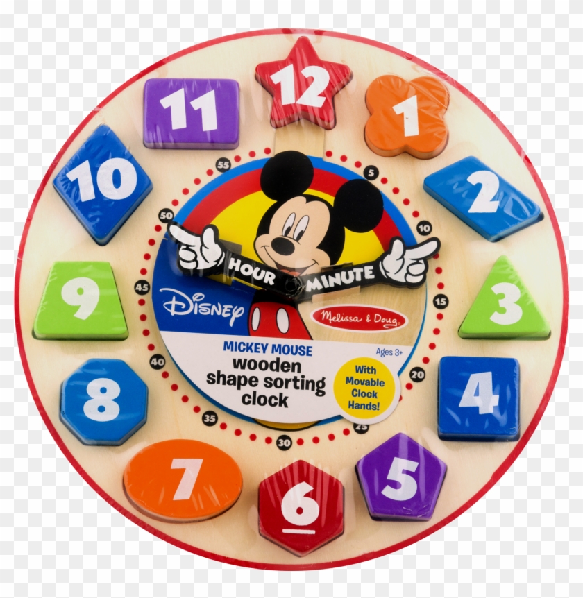 Melissa & Doug Disney Mickey Mouse Wooden Shape Sorting - Mickey Mouse Clipart #3950167