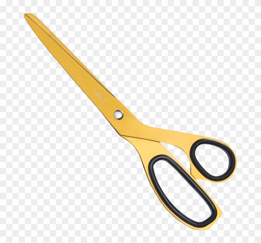 Gold 8 Inch Vintage Scissors - Scissors Clipart #3950450