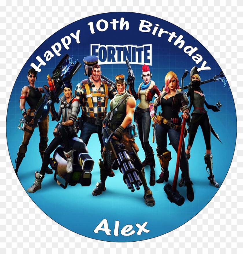 Available At 8 On Rice Paper Or Pre-cut Icing Sheet - Fortnite Poster Clipart #3950523