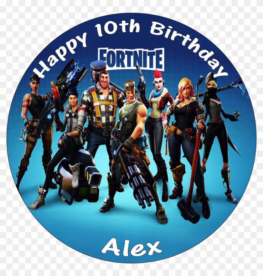 Available At 8 On Rice Paper Or Pre-cut Icing Sheet - Fortnite Poster Clipart