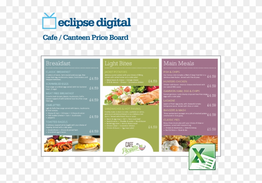 Digital Menu Board Templates