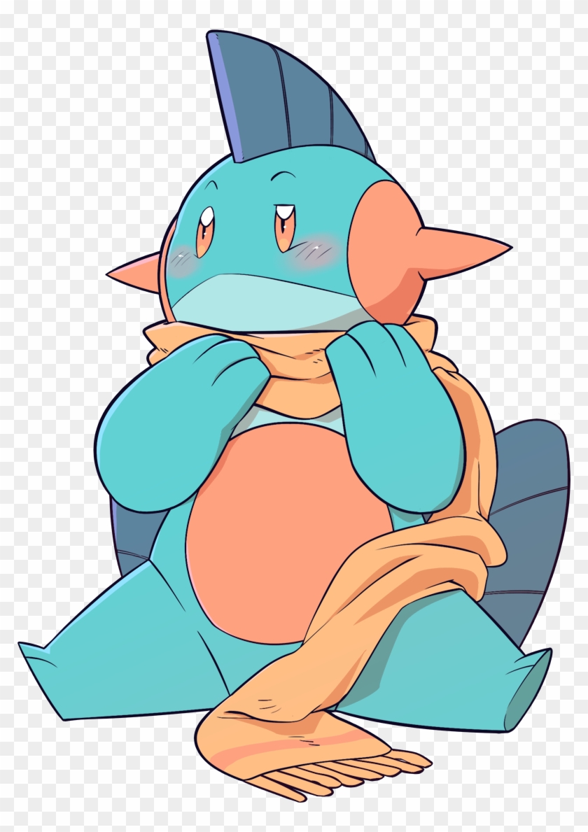 Marshtomp's Scarf - Cute Marshtomp Clipart