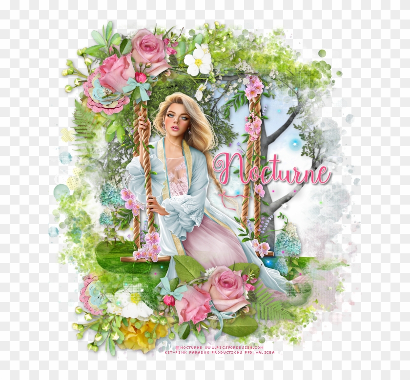 Hello Spring - Garden Roses Clipart #3951060