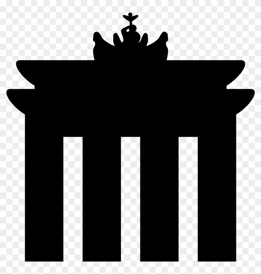 Brandenburg Gate Icon Clipart