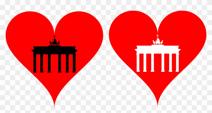 Love Heart Brandenburg Gate Clipart