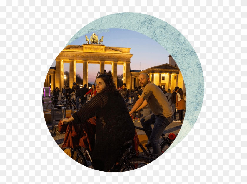 Bicycle Cinema For Earth Hour - Brandenburg Gate Clipart #3952715