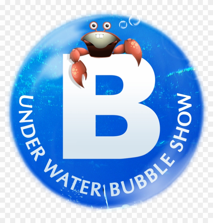 B Underwater Bubble Show Logo Clipart