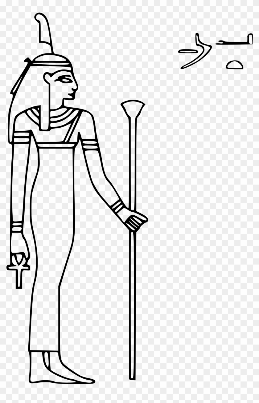 Clipart Maat Big Image Png - Ancient Egyptian Gods Easy To Draw Transparent Png