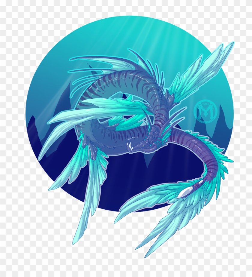 Water Dragon - Illustration Clipart