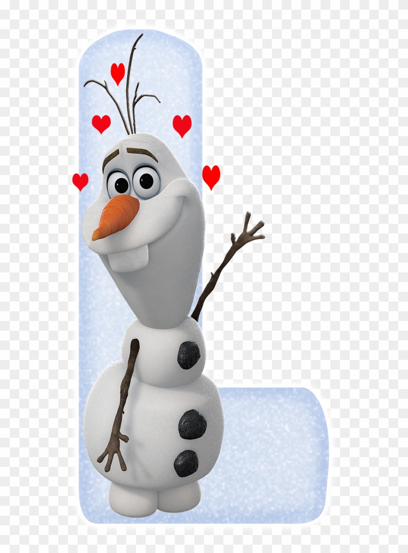 Amoroso Alfabeto De Olaf - Olaf Png Clipart #3953936