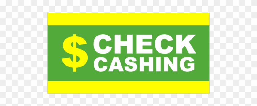 Vinyl Check Cashing Banner With Dollar Sign Graphic - Check Cashing Sign Clipart #3954731