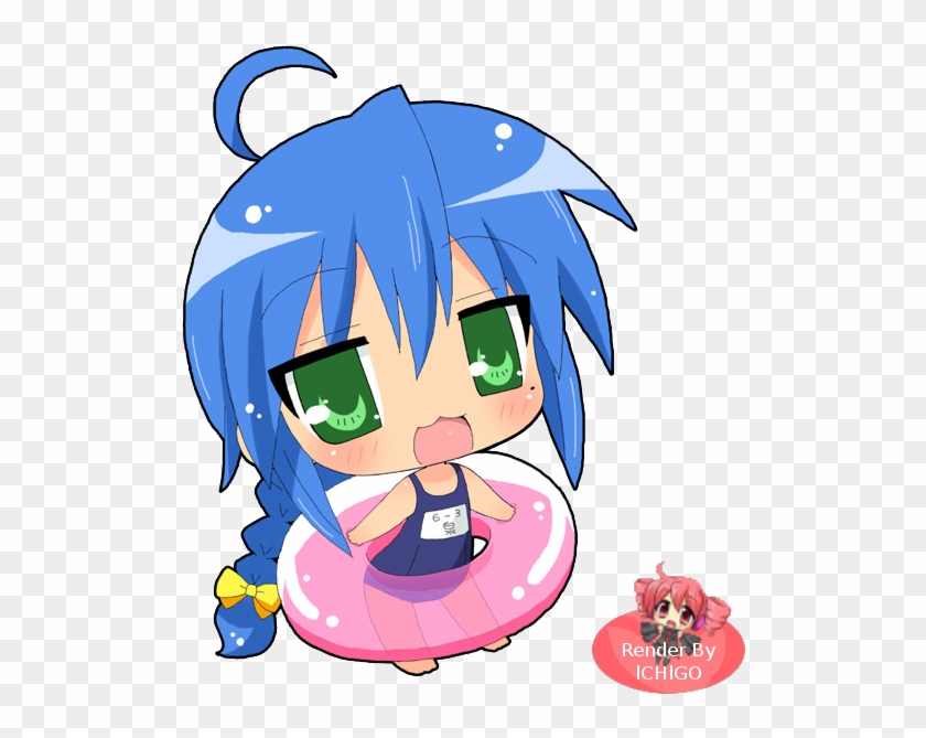 65 Images About Lucky Star On We Heart It Lucky Star Chibi Clipart Pikpng