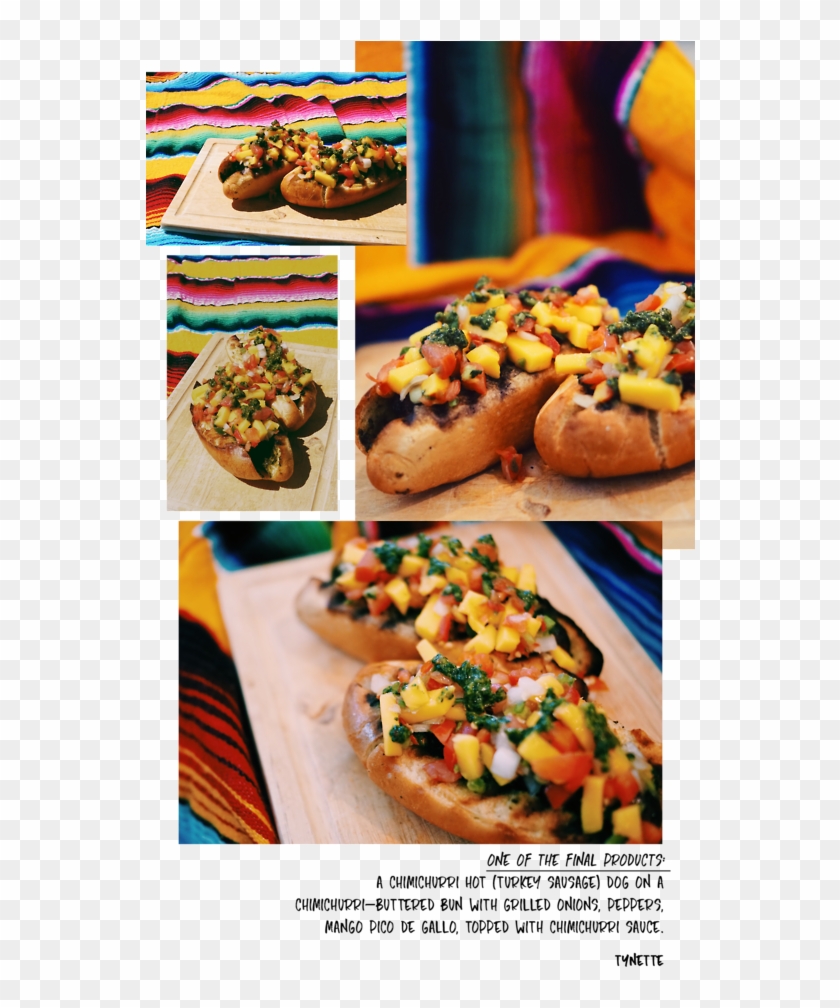 #tasty Tuesday#chimichurri Sauce#spicy Hot Dog#mango - Bruschetta Clipart #3955463