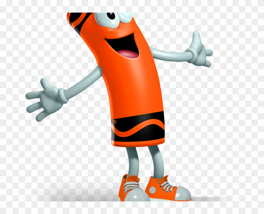 Cartoon Orange Crayon , Png Download - Animated Orange Crayon Clipart #3955615