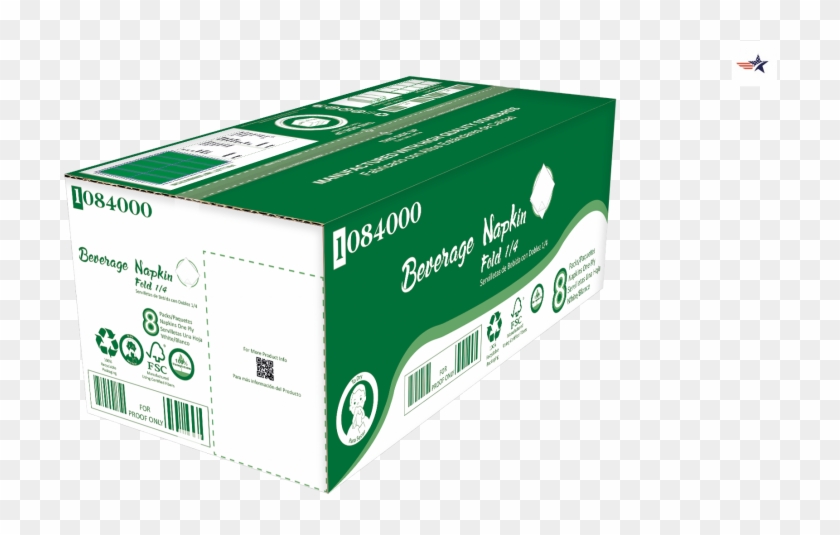 Beverage Fold 1/4 Napkin Bar Cocktail 1 Ply Paper White - Carton Clipart