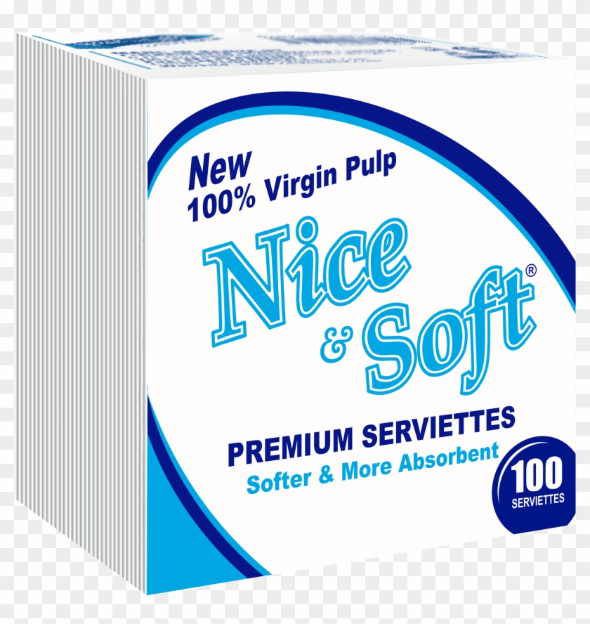 Nice & Soft Napkin Tissue - Graphic Design Clipart #3955913