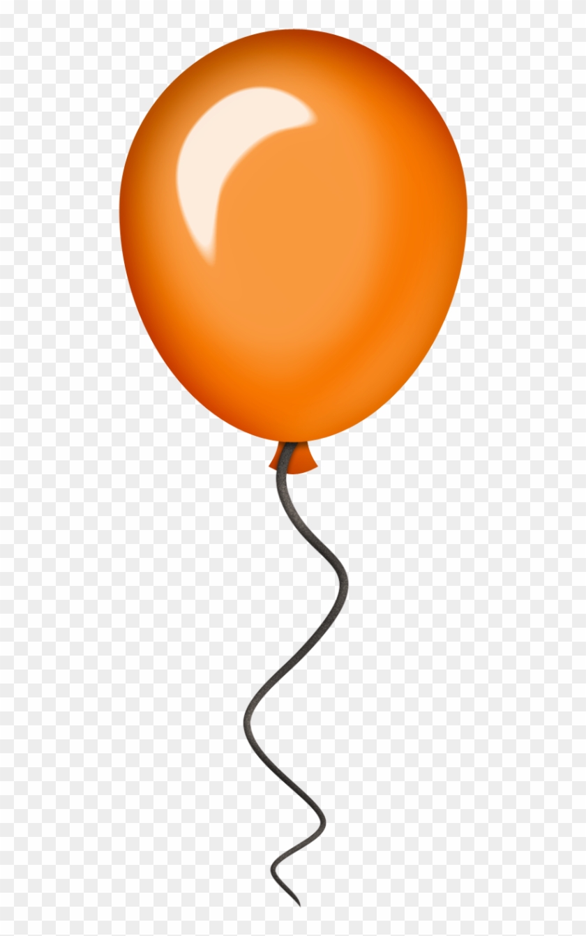 Balloons Clipart Circus - Orange Birthday Balloons Clip Art - Png Download