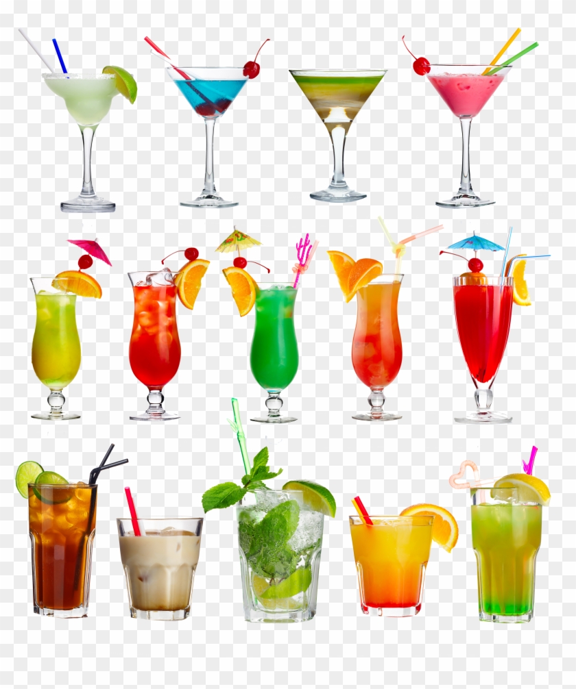 Cocktail Mojito Margarita Blue Lagoon Daiquiri - Cocktail Recipe Book Clipart