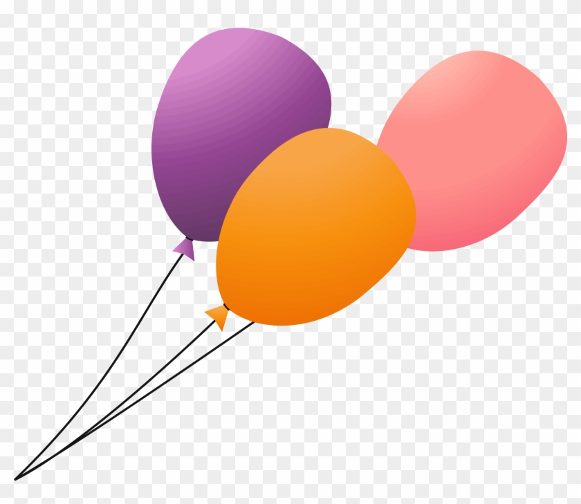Orange Balloon Cliparts - Balloner Png Transparent Png #3956064