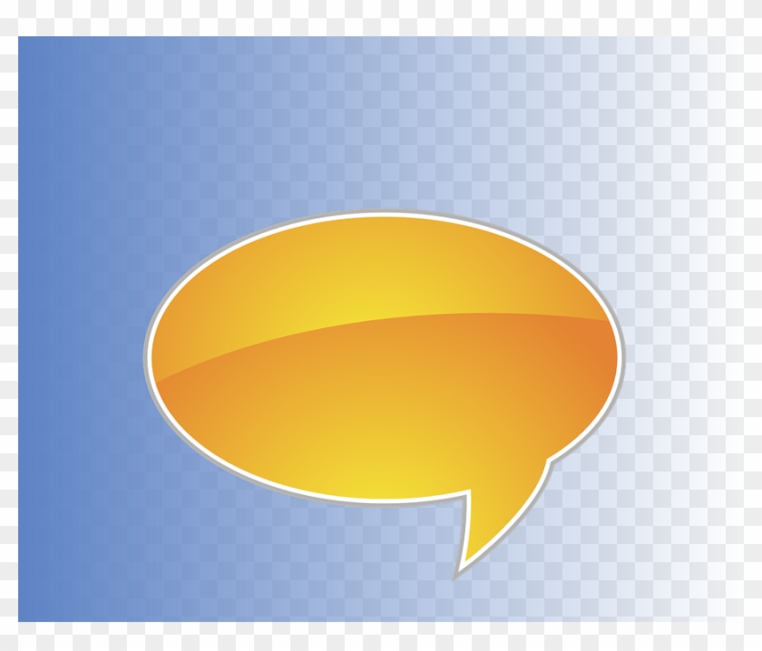 Balloon Orange Info Information Message Embassy - Balao De Fala Laranja Clipart #3956260