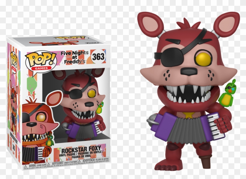Pop Figure Five Nights At Freddy's Rockstar Foxy Pizza - Funko Pop Fnaf Rockstar Foxy Clipart
