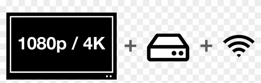 Hd Tv Plus A Wireless Device That Can Displau A Modern - Cross Clipart