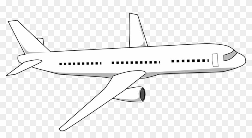 Airliner Aeroplane Airplane Free Vector Graphic On - Gambar Pesawat Yang Gampang Clipart #3956705