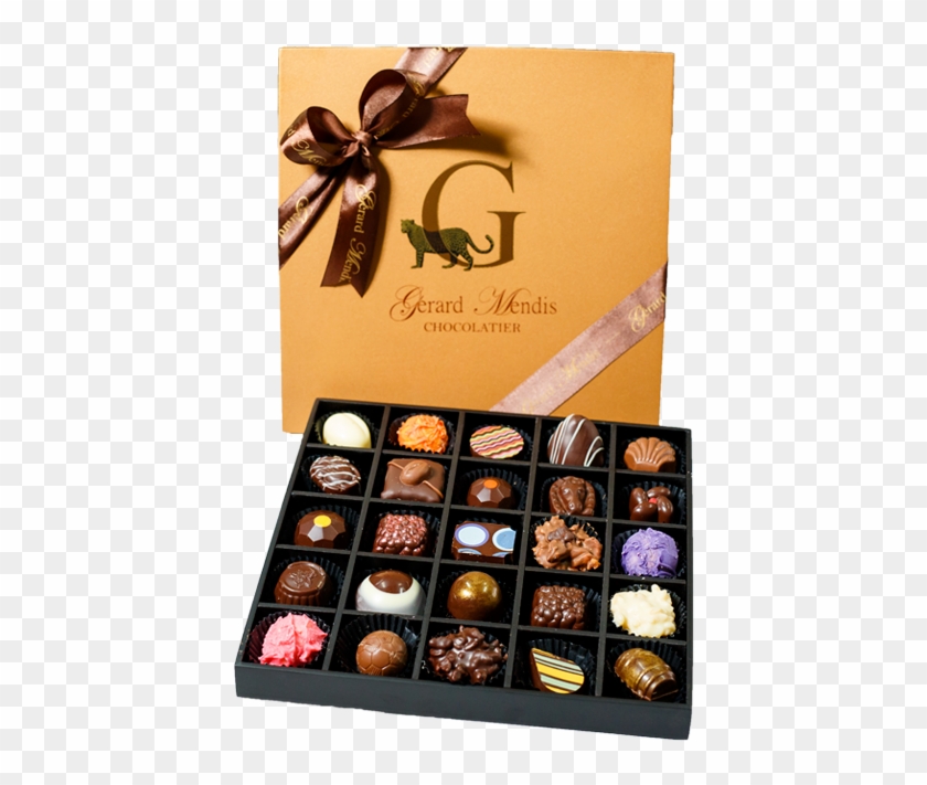 25 Piece Wooden Chocolate Box - Giri Choco Clipart #3957023