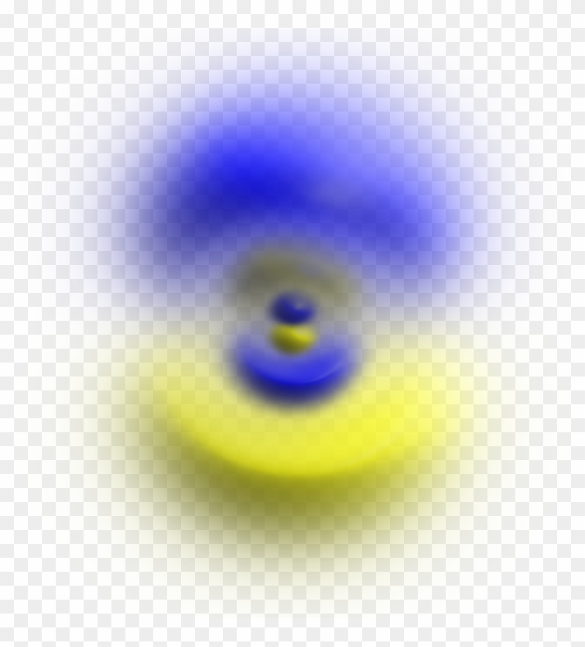 Atomic Orbital Cloud N4 L1 M0 - Circle Clipart #3958121