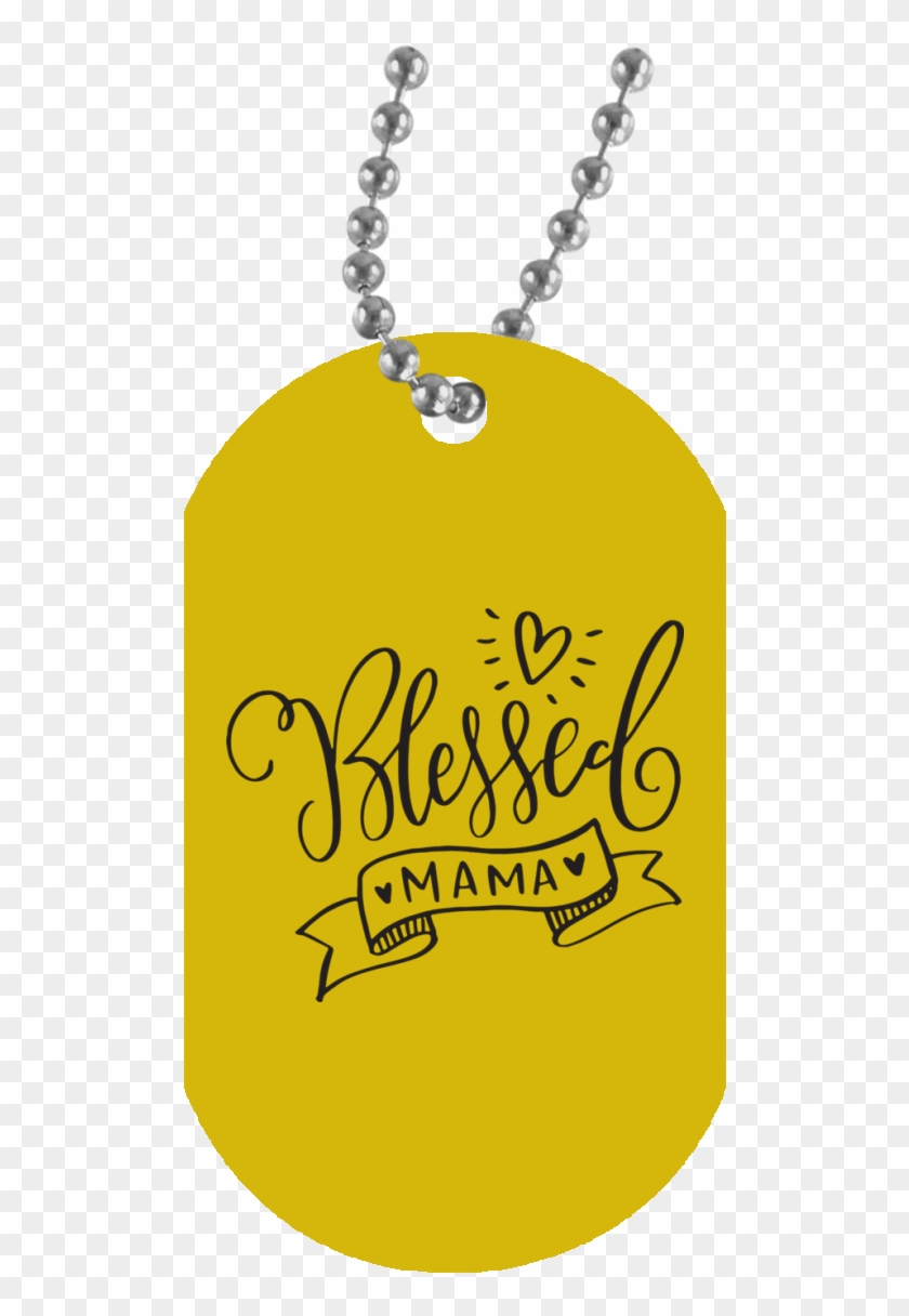 Blessed Mama Dog Tag - Happy Birthday To My Strong Daughter Clipart