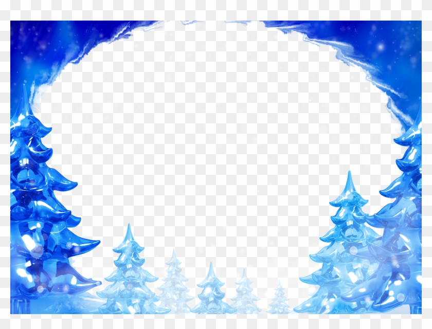 Ice Frames Png - Рамки Для Фото Снег Clipart