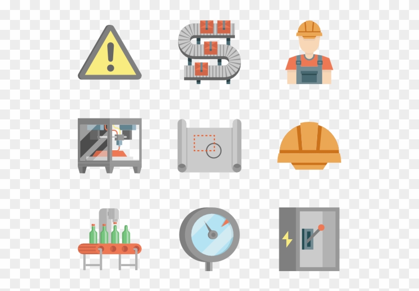 Production Line Collection - Production Line Flat Icon Clipart #3958255