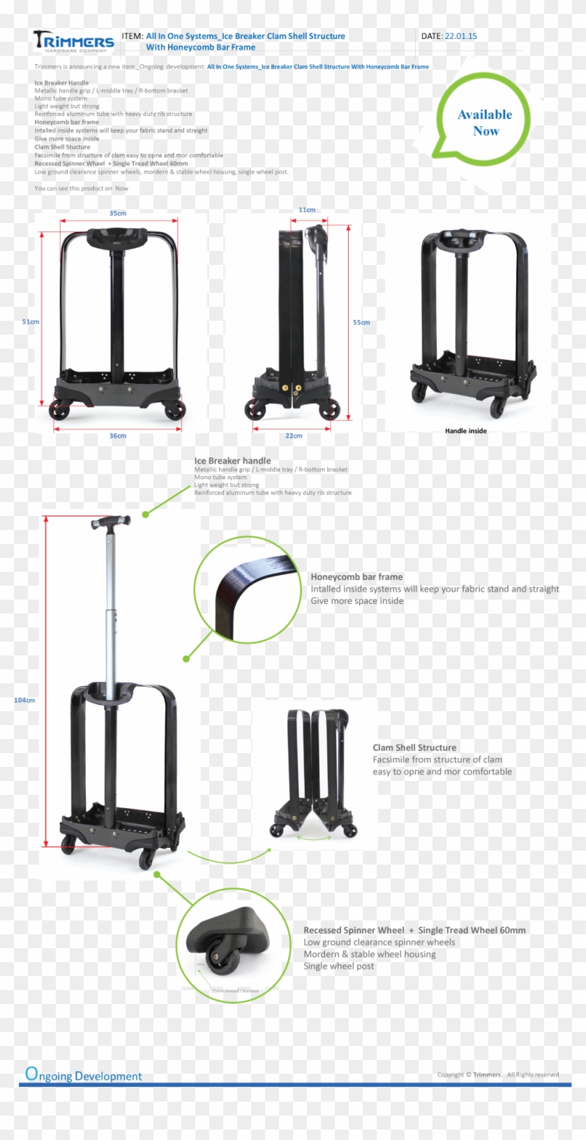 Ice Breaker Clam Shell Struture With Honeycomb Bar - Hand Luggage Clipart
