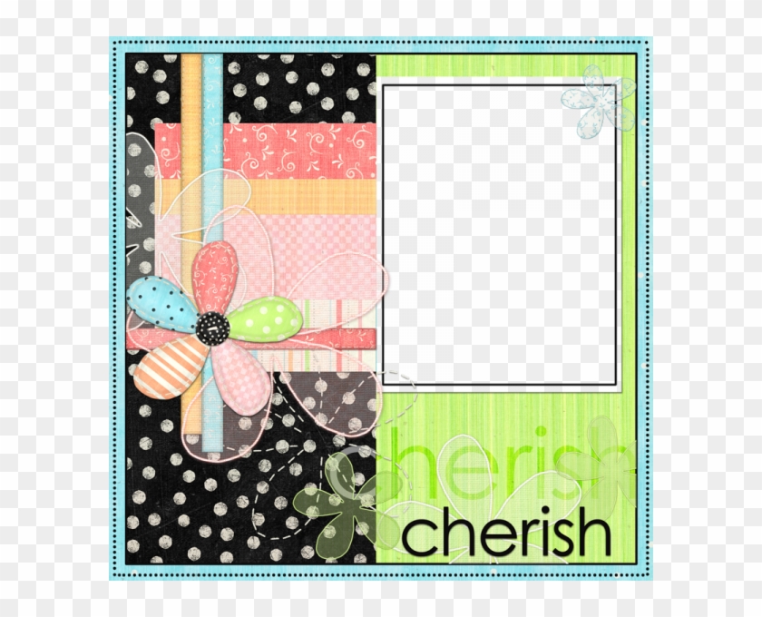 Cadres, Flower Frame, Pattern Paper, Ice Cream, Scrapbook, - Paper Clipart #3958497