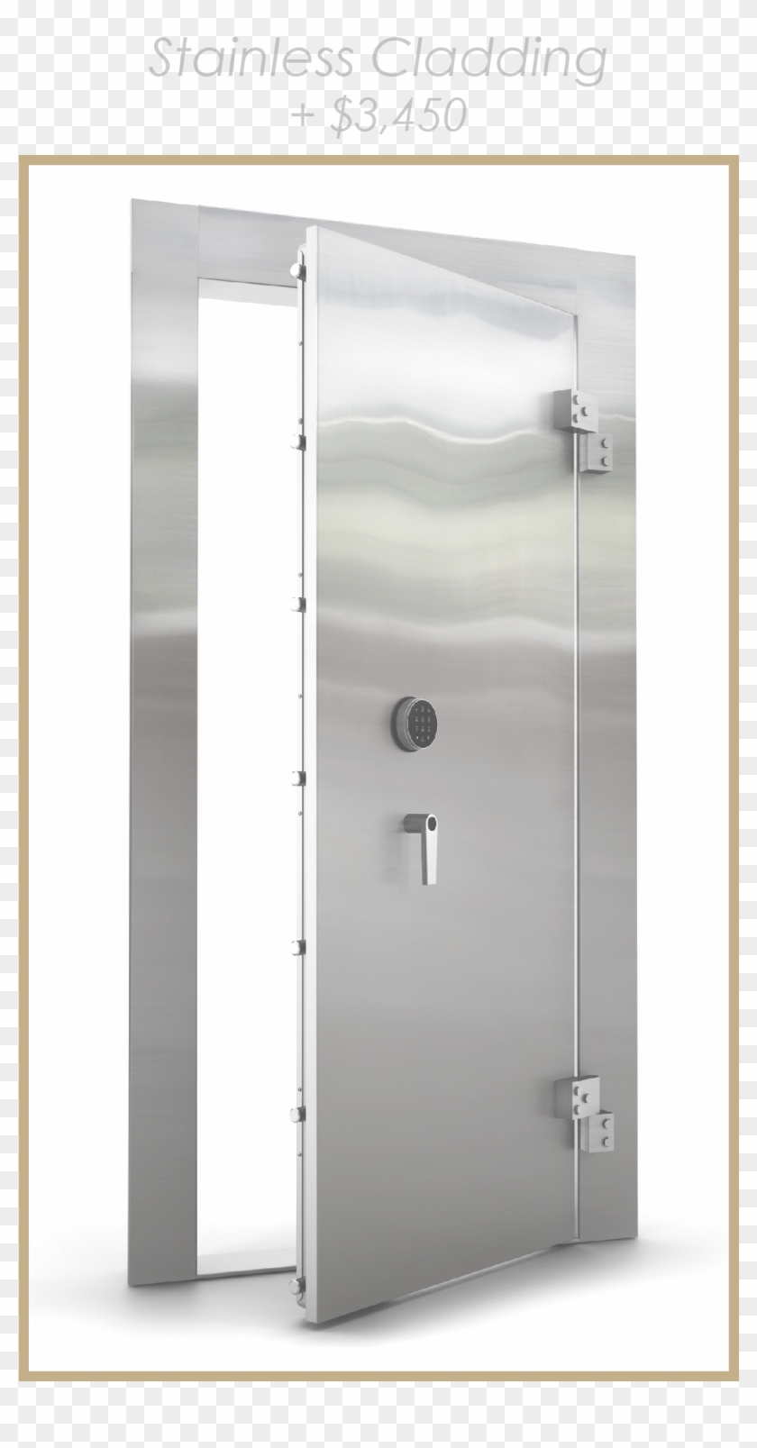 Stainless Cladding - Sliding Door Clipart