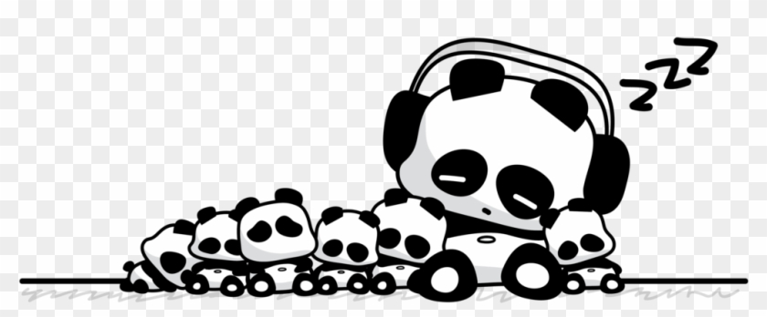 A Bunch Of - Sleeping Panda Transparent Background Clipart