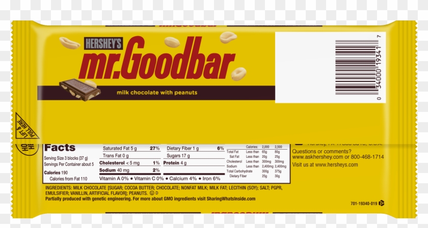 Goodbar Gaint Milk Chocolate With Peanuts Candy Bar, - General Supply Clipart