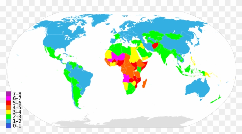 Human Population Planning - Taxa De Fecundidade No Mundo Clipart